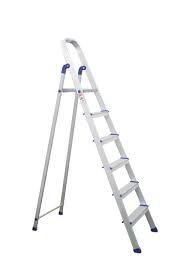 Double Sided Alu. Plastic Top Ladder 6 Step