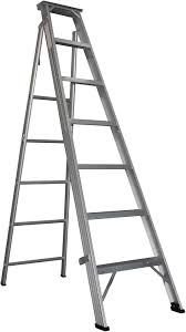 AJ-Double Sided Alu. Plastic Ladder 7 Steps